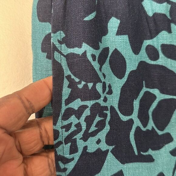 Soft Surroundings 100% Linen Floral Casual Pants M - Picture 3 of 6